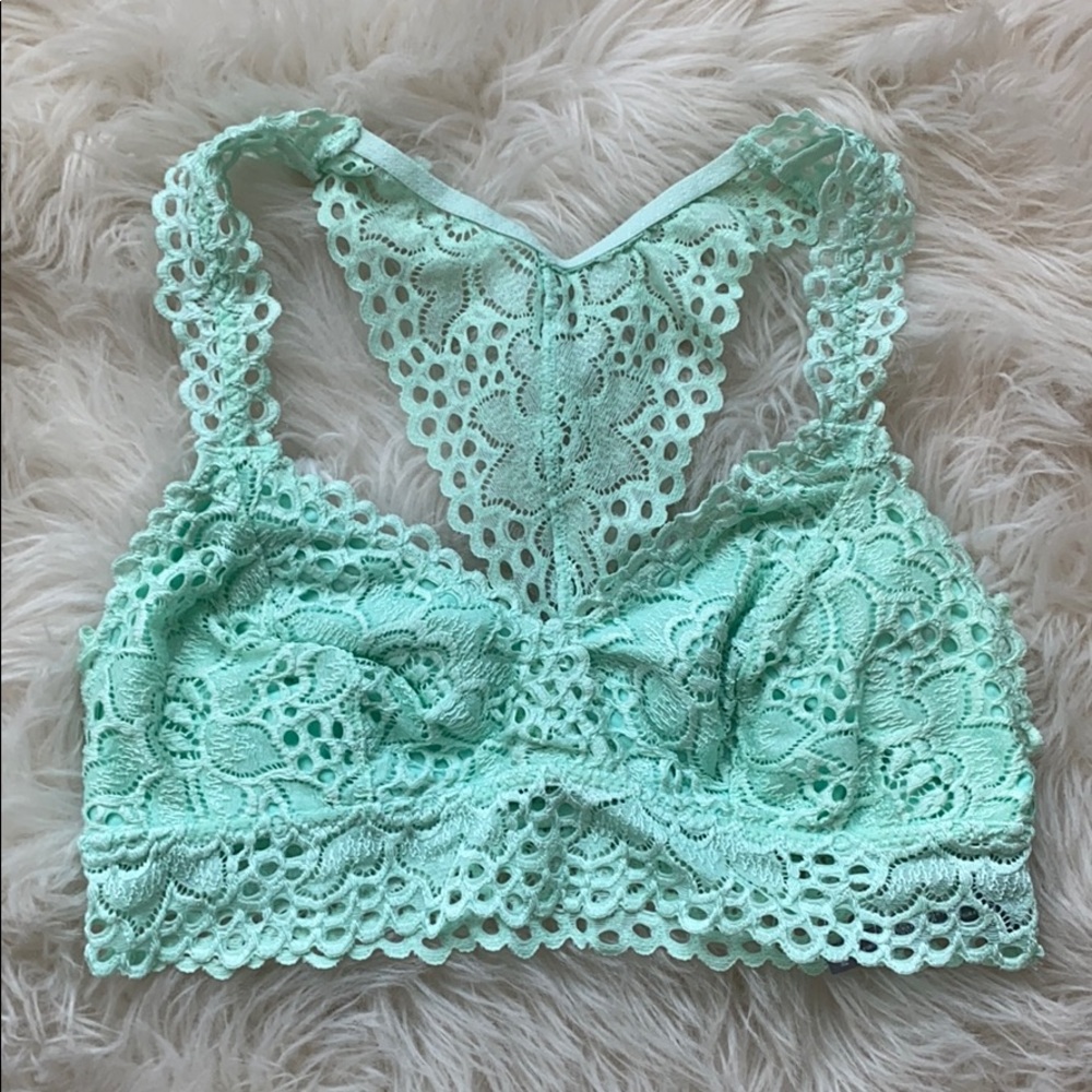 Aerie Mint Green Lace Bralette